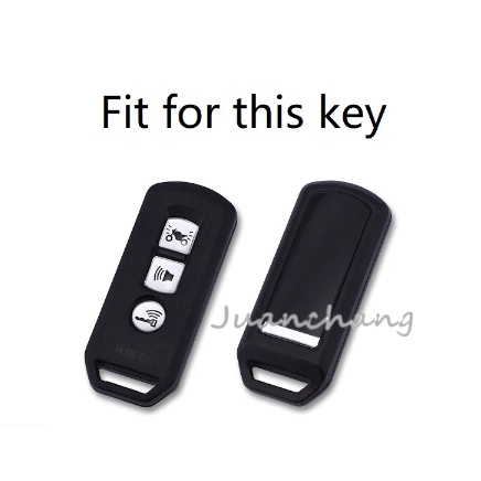 3tombol Carbon ABS Penutup Kunci Motor Case Shell Set Holder Untuk Honda Pcx125 150 SH125 SH300 2016 2017 2018 2019 2020 Super Cub125 Motor Scooter 3tombol Smart Key