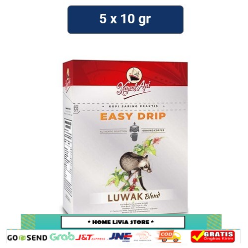 

Kapal Api Kopi Saring Luwak Drip 10gr x 5