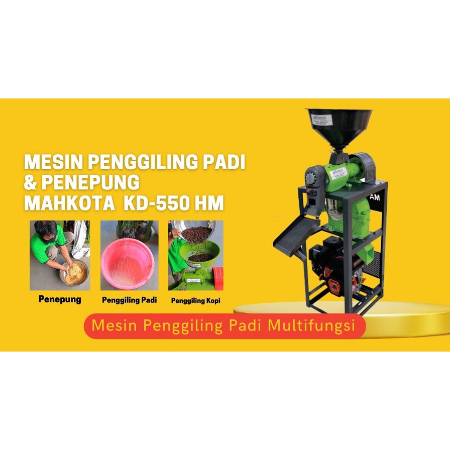 Mesin Giling Padi dan Penepung MAHKOTA KD 550 HM Gilingan Padi KD550