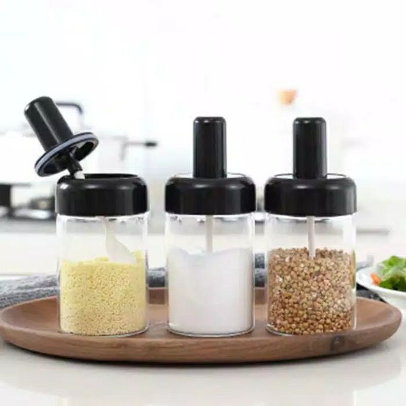 NEW!! TEMPAT BUMBU DAPUR KACA / BOTOL BUMBU SERBAGUNA GSF G-10010