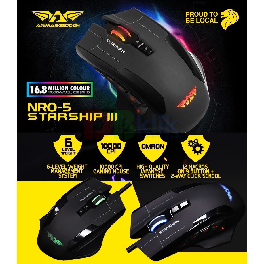 Mouse Gaming Armaggeddon STARSHIP III