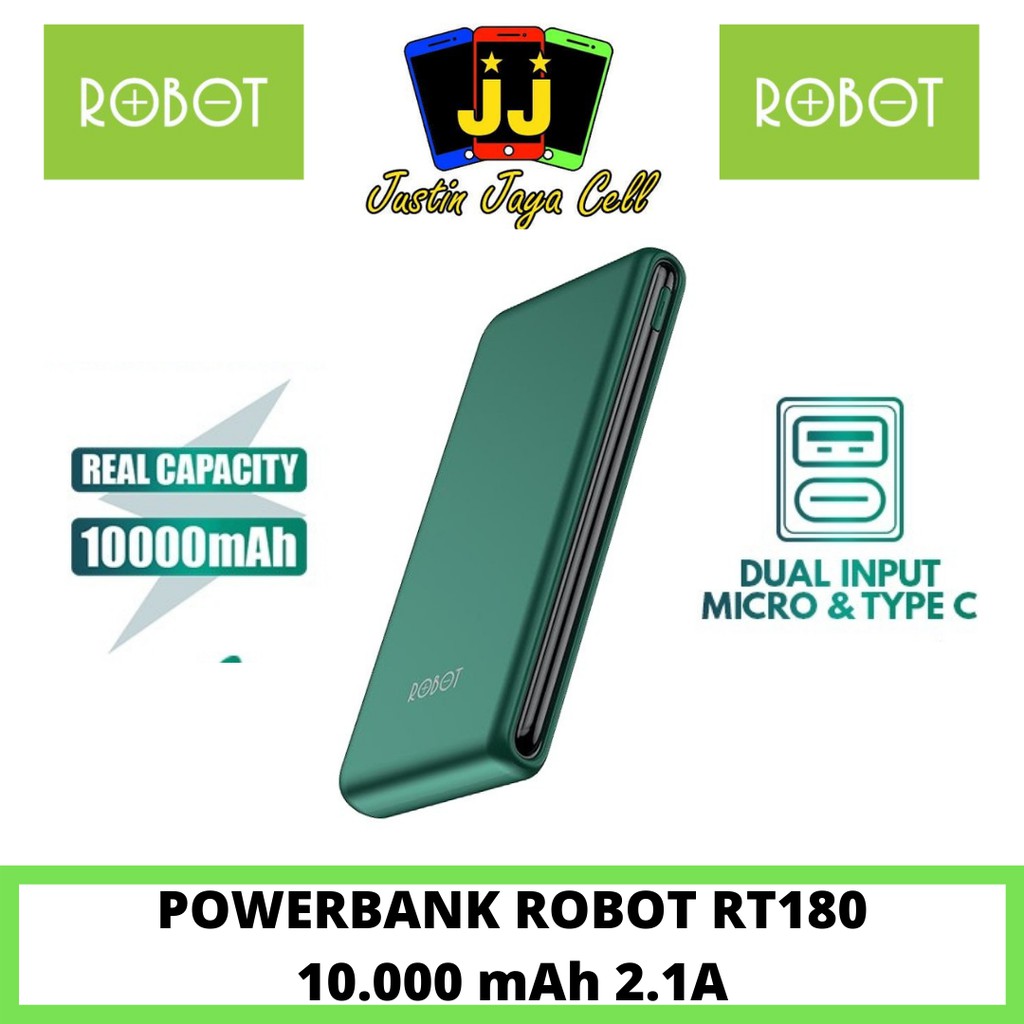 powerbank robot 10000 mah rt180