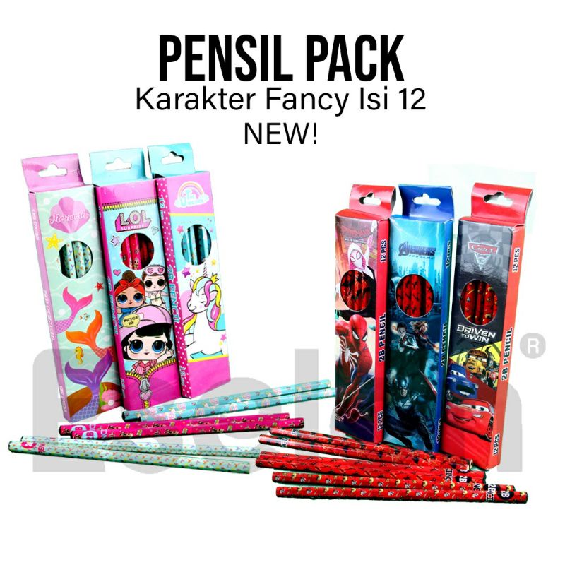 

PENSIL 2B KARAKTER (12PCS)