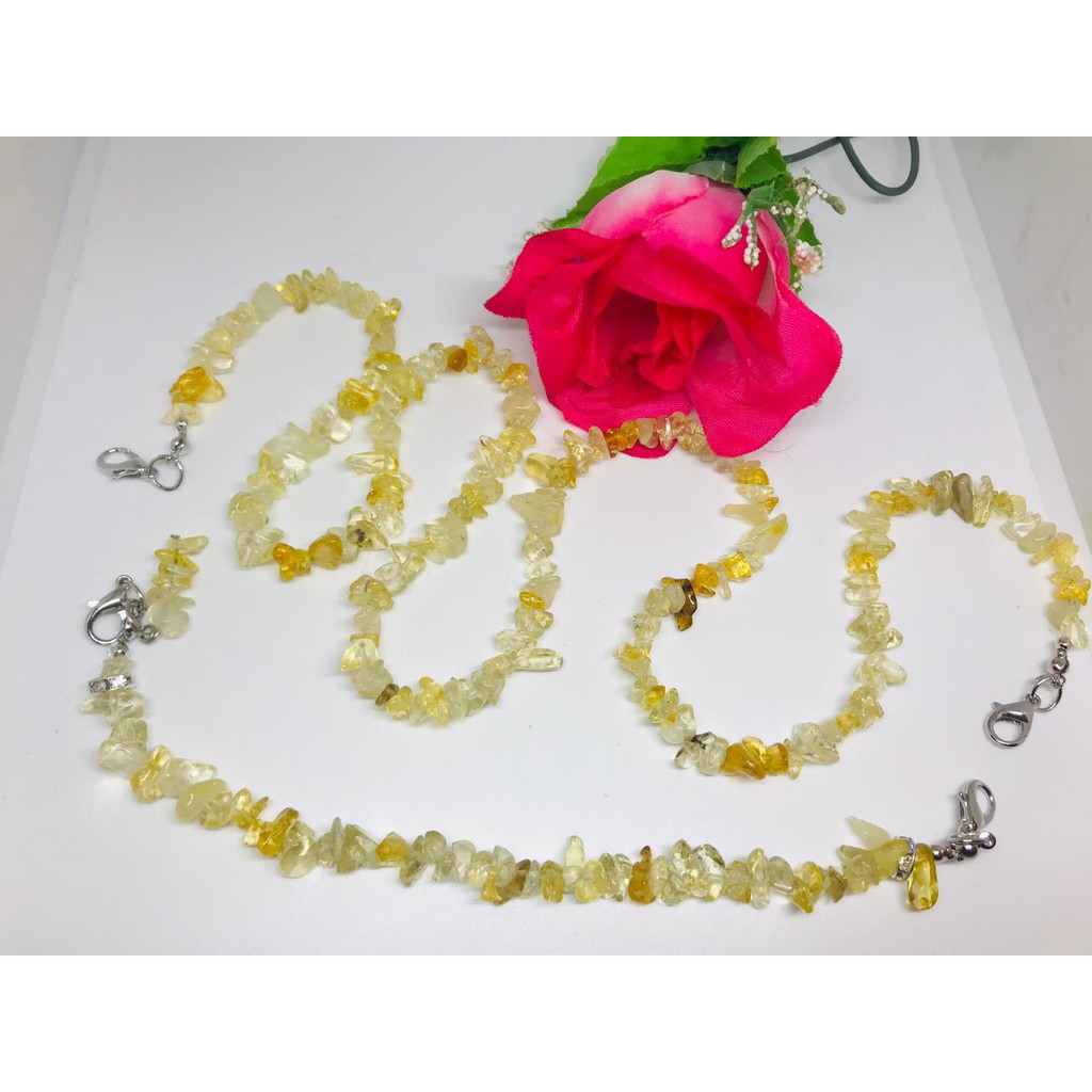 1 Set Konektor dan Kalung Masker Citrine