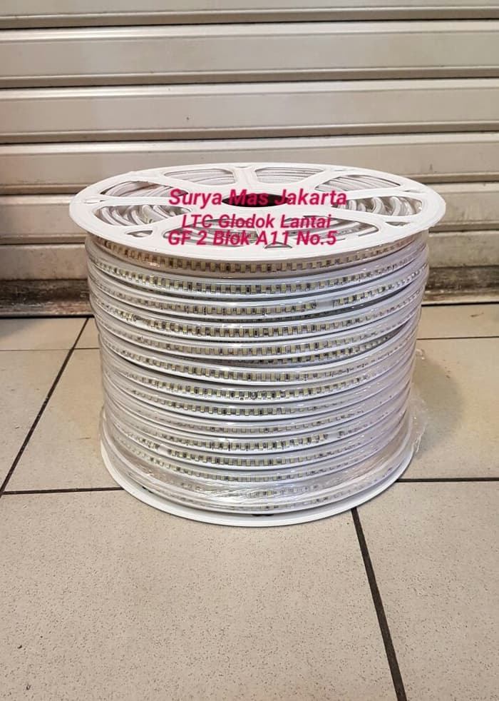 Lampu Led strip selang SMD 2835 kuning / warm white per meter 120 LAMPU