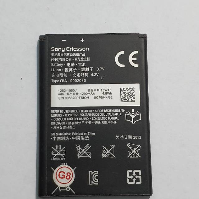 Battery Baterai Sony Xperia BA600 Sony Xperia U Nozomi S LT26i ST25i Batre Sony Xperia BA 600