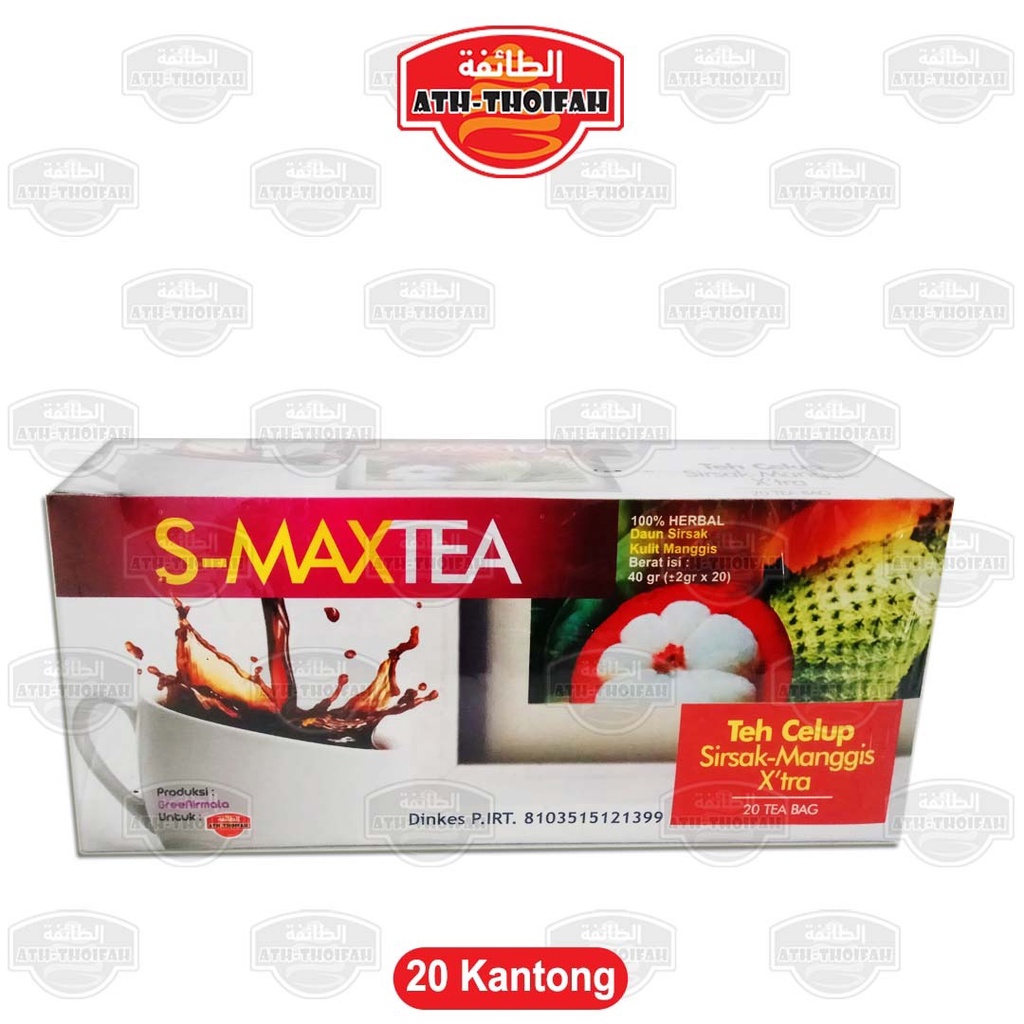 

Teh S-Max teh herbal extra sirsak dan manggis