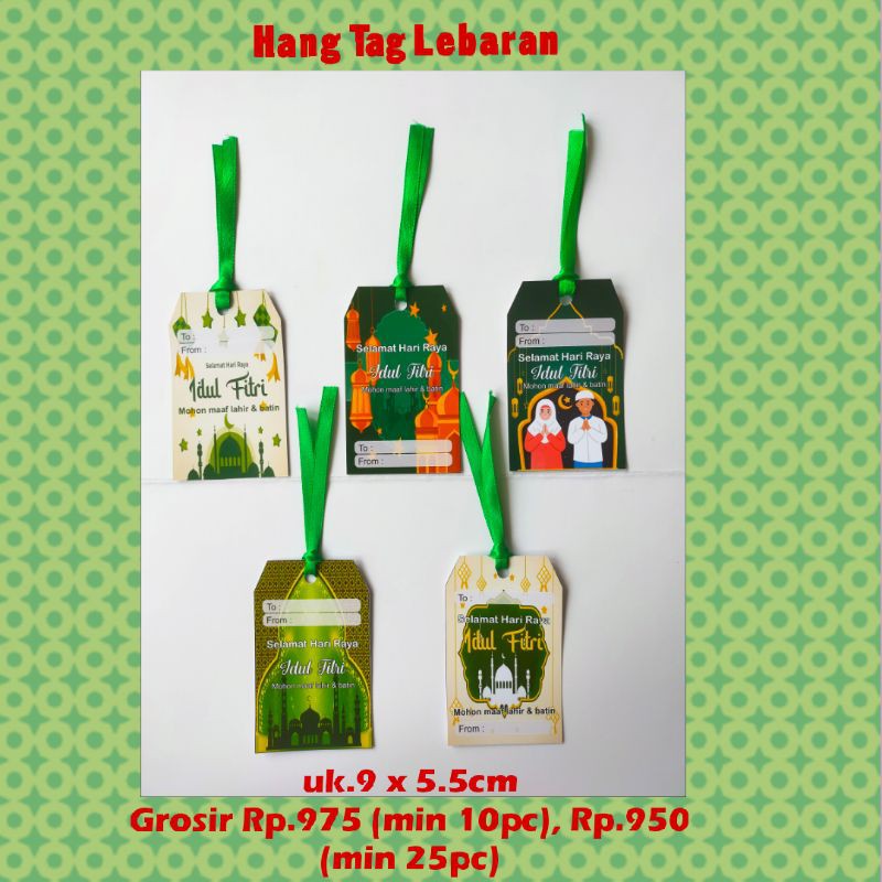 

hang tag lebaran/pcs
