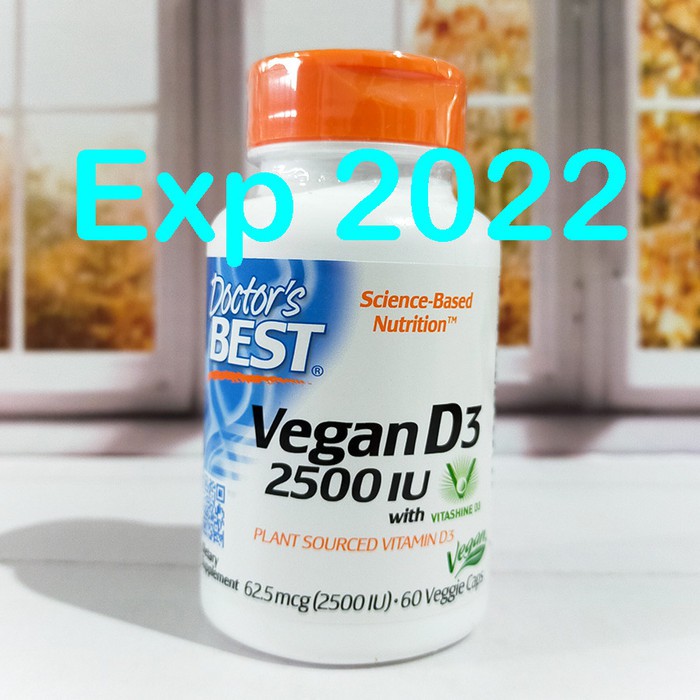 Doctor's Best Doctor Best Vegan Vitamin D3 2500 IU with Vitashine D3