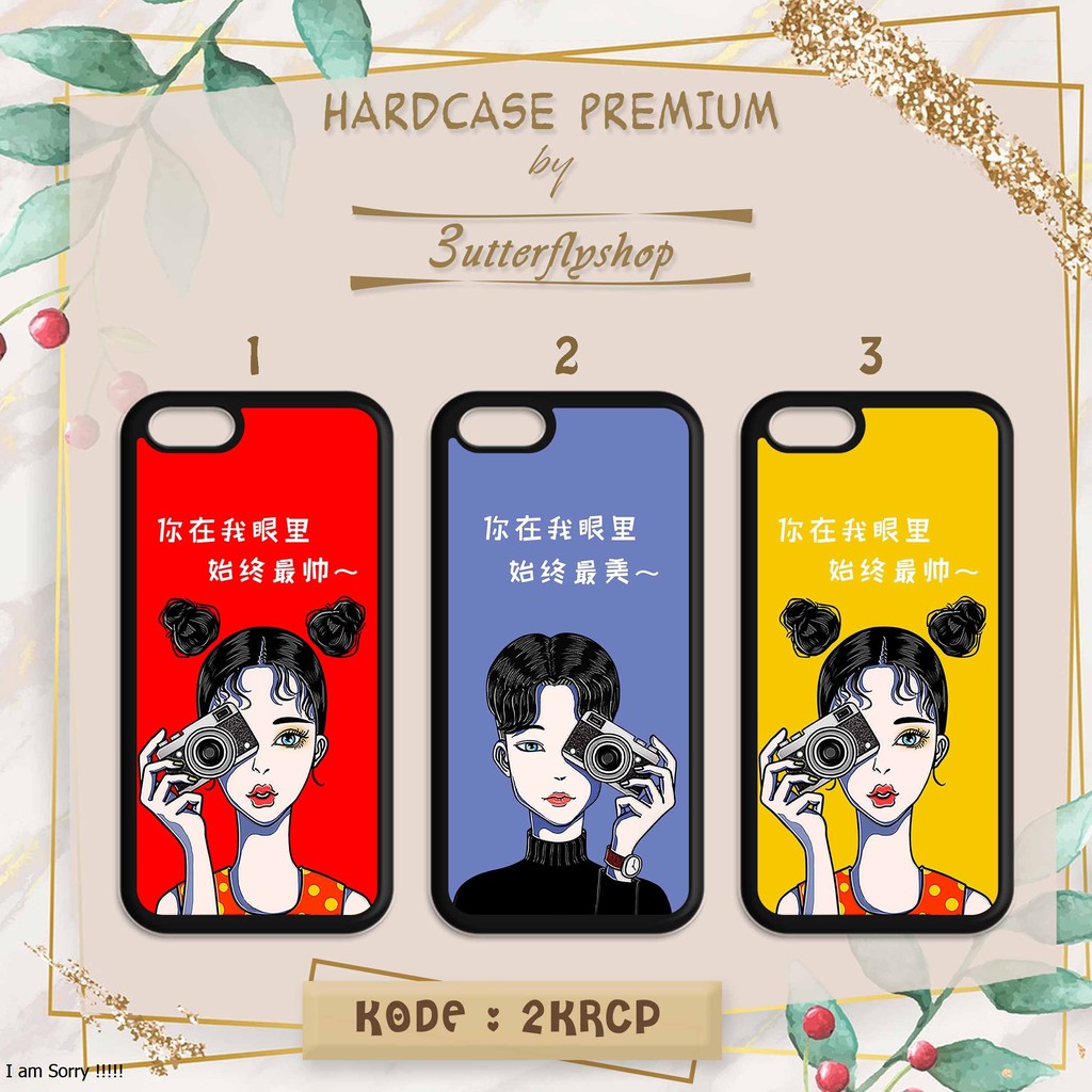 HARDCASE Funny Girl Camera casing case Oppo Vivo Realme Redmi Xiaomi Samsung Iphone