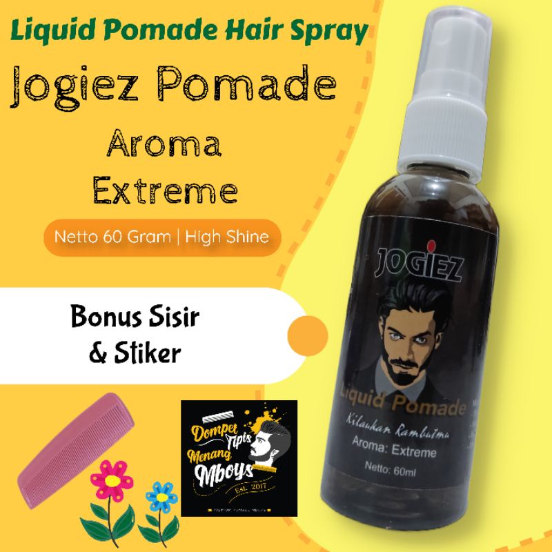 Pomade Cair / Pomade Spray / Pomade Liquid Jogiez Pomade 60 Gram