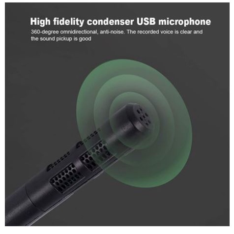 Microphone NB wired usb 2.0 flexible recording m-588 m588 - Mic pc laptop i-mac-book