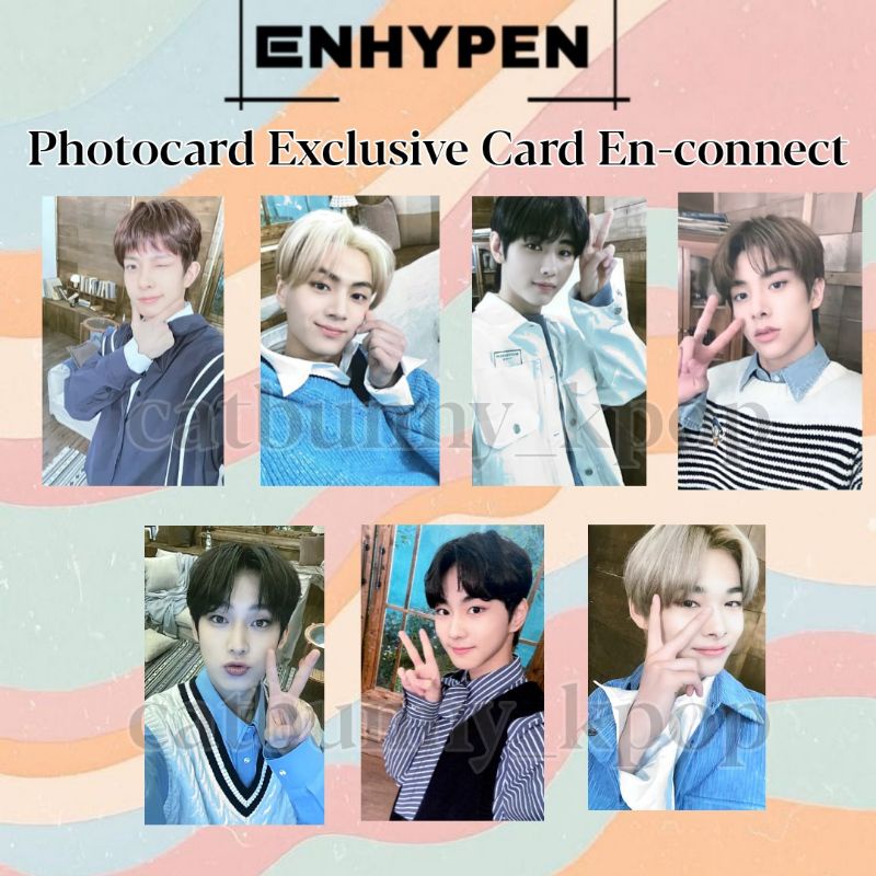 Photocard Enhypen En-connect Exclusive Card unofficial