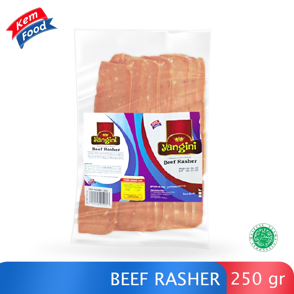 

Beef Rasher Yangini 250gr