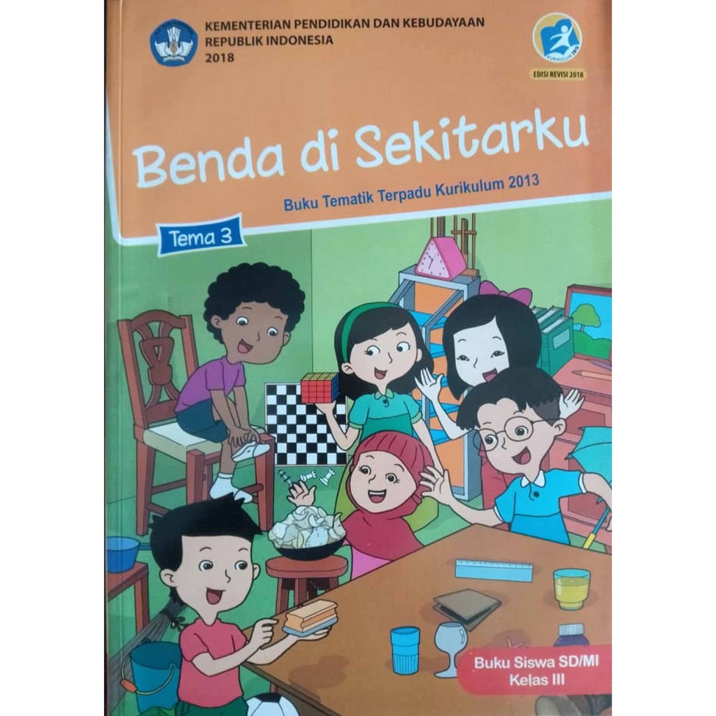 Buku Tematik Sd Kelas 3 Tema 3 Benda Di Sekitarku Shopee Indonesia