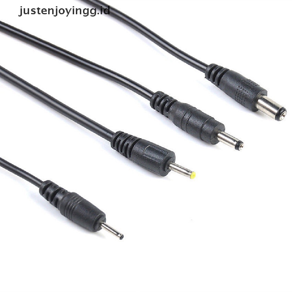 // justenjoyingg.id // USB Port to 2.5 3.5 4.0 5.5mm 5V DC Barrel Jack Power Cable Cord Connector Black ~