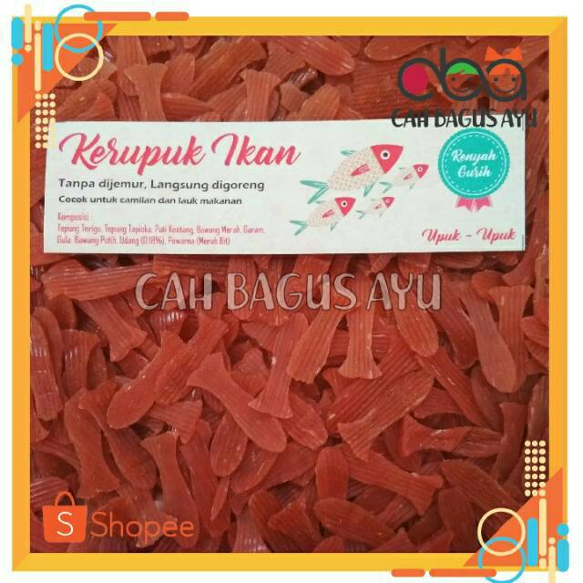 Jual Kerupuk Ikan Fuji Kerupuk Iwak Mentah 125gr Krupuk Iwak Ikan Upuk Upuk Berbentuk Ikan 1674