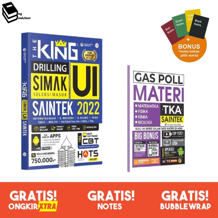 

✨COD✨ The King Drilling Simak UI & UM UGM Saintek Soshum 2022 - SimakSai+bonus