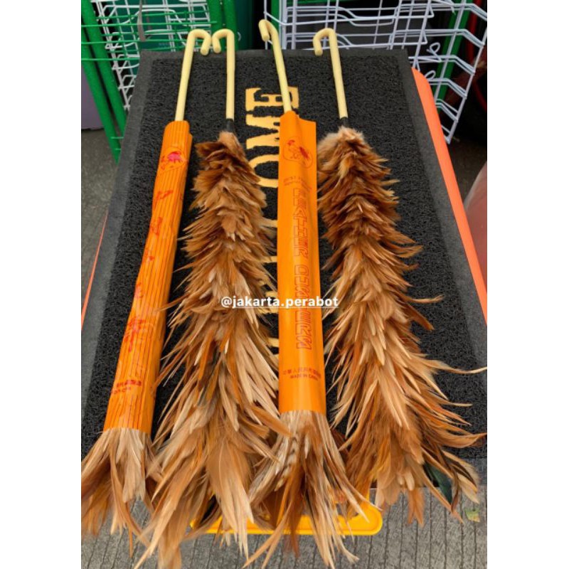 Kemoceng Bulu Ayam Asli Super Feather Dusters ( Asli Bulu Ayam Jago Super )