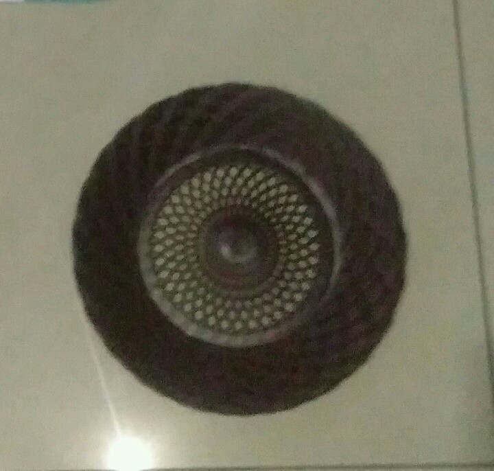 Cjb  1pcs Piring Rotan Plastik Anyam Piring Plastik / 1pcs Piring Penyetan