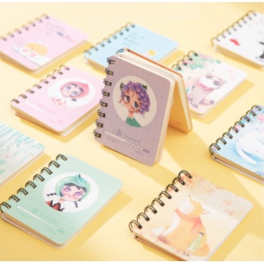 BUKU CATATAN RING BUKU DIARY MINI MOTIF LUCU