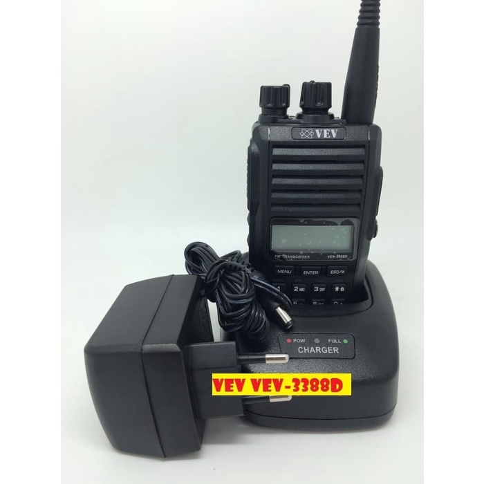 VEV-3388D HT VHF 5Watt Baru Handie Talkie VEV3388 3388 VEV3388D bagus awet