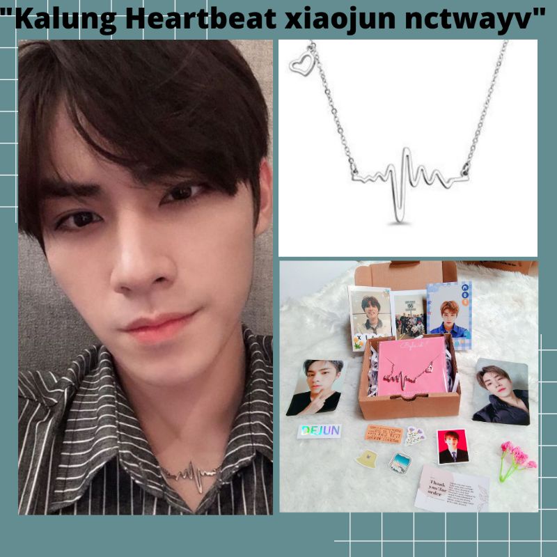 [Freebies] Necklace/Kalung Bracelet/Gelang Heartbeat Xiao Dejun Xiaojun Nct Wayv Baca deskripsi