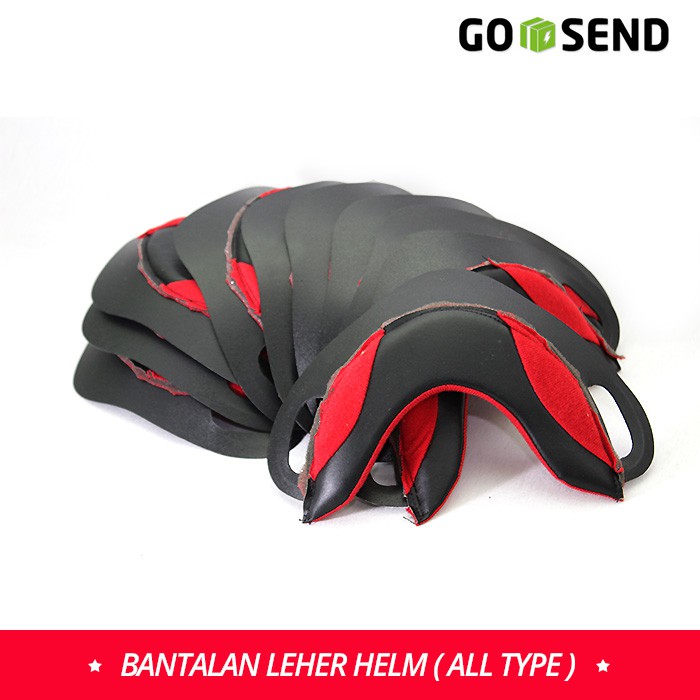 Bantalan Leher Helm Half Face Merah INK KYT BMC NHK