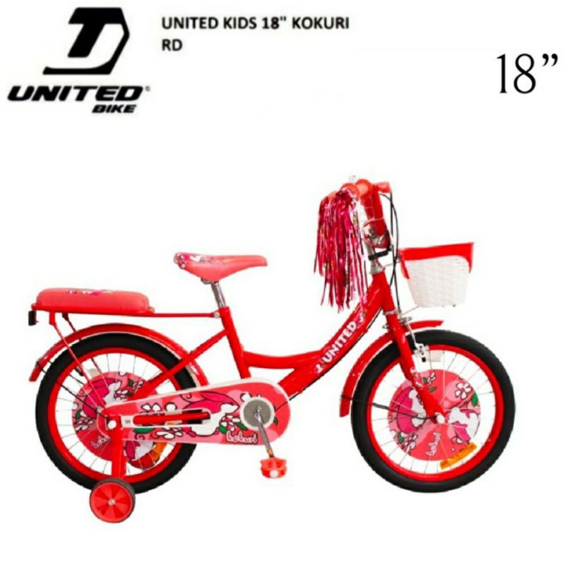Sepeda anak perempuan UNITED KOKURI 18 inch