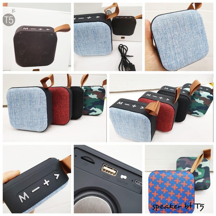 Speaker Bluetooth Wireless  T5 Dompet Bass