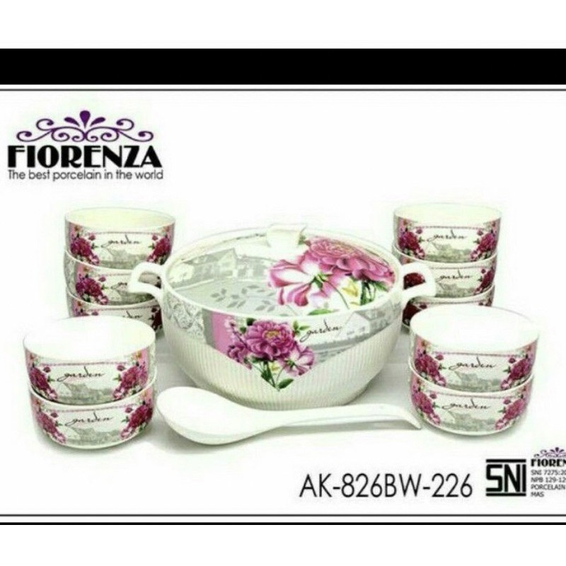 Tempat nasi/ tempat soup set fiorenza ak 826bw226