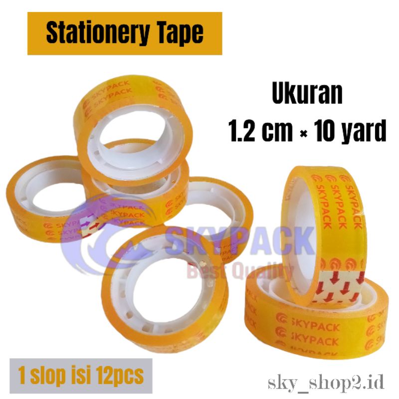 

「Skylo」Stationery Tape 1.2cm × 10Yard/Lakban/Isolasi