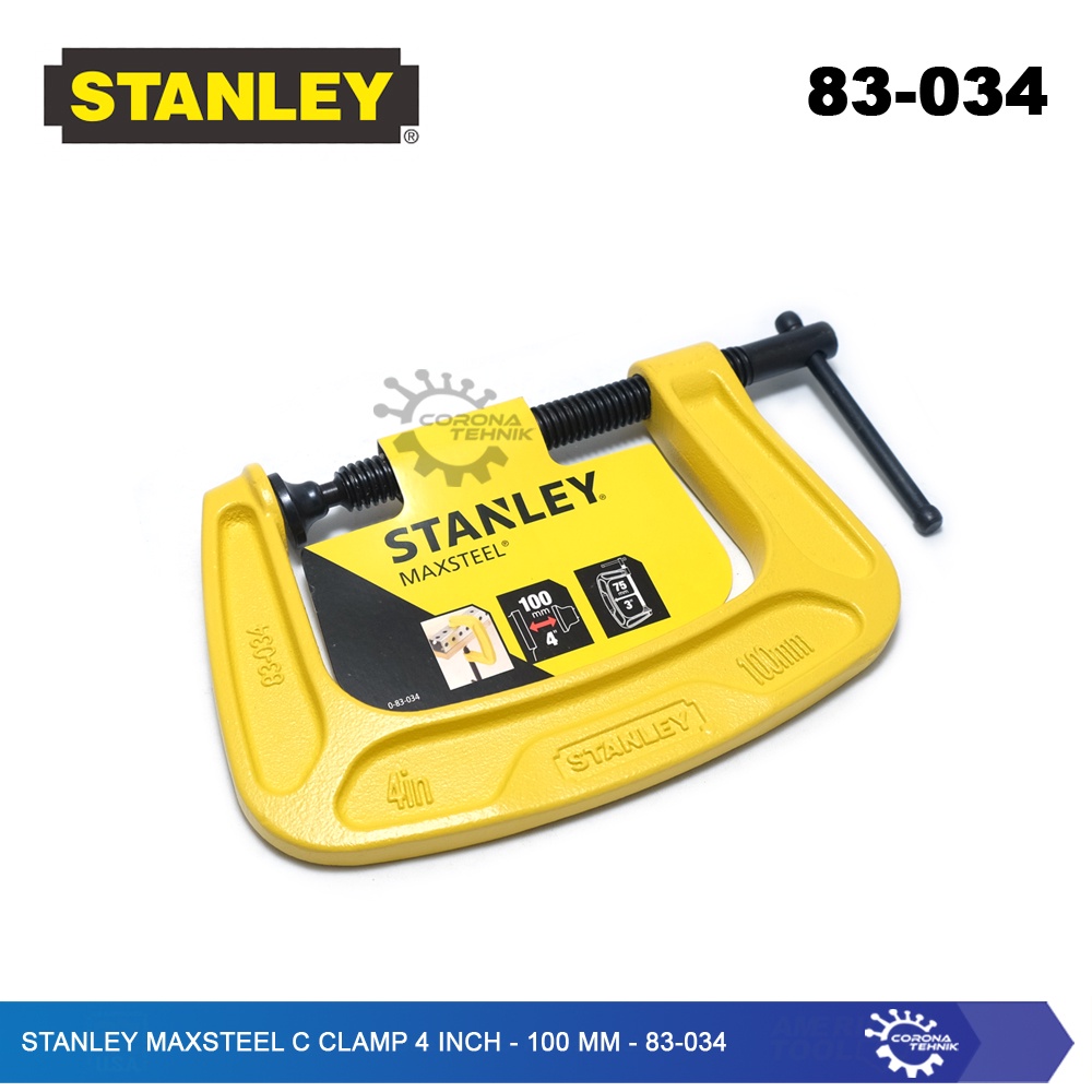 83-034 - Stanley MaxSteel C Clamp / G Clamp 4 Inch - 100 mm