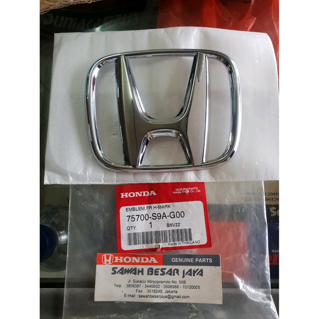 Emblem Logo Lambang H Depan Honda CRV RD RE Gen.2-3 2004 2005 2006 2007 2008 2009 . Civic FD-1 FD-2