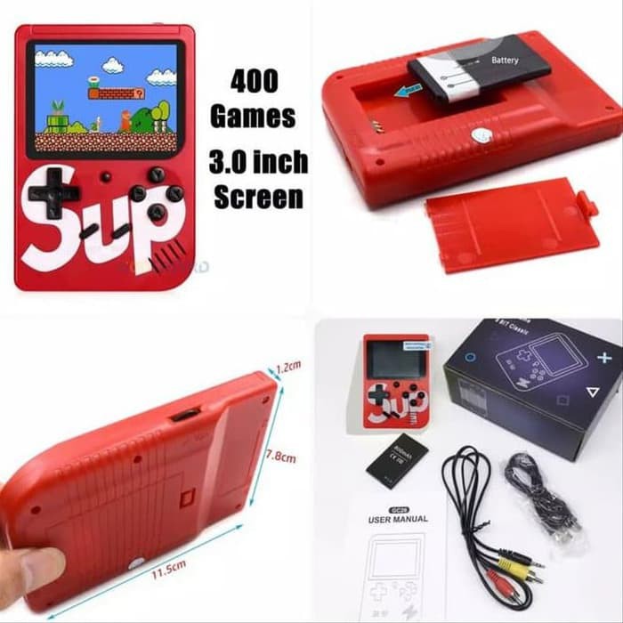 2in1 GAME BOY catro 400 IN 1 8 BIT SUP GameBoy Mini HOT Item RED SERIES LIMITED EDITION