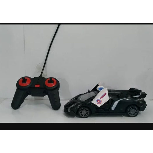 (PROMO) MOBIL REMOTE CONTROL SPORT CAR POLISI BUKA PINTU BERLAMPU KEREN MAINAN MOBILAN ANAK