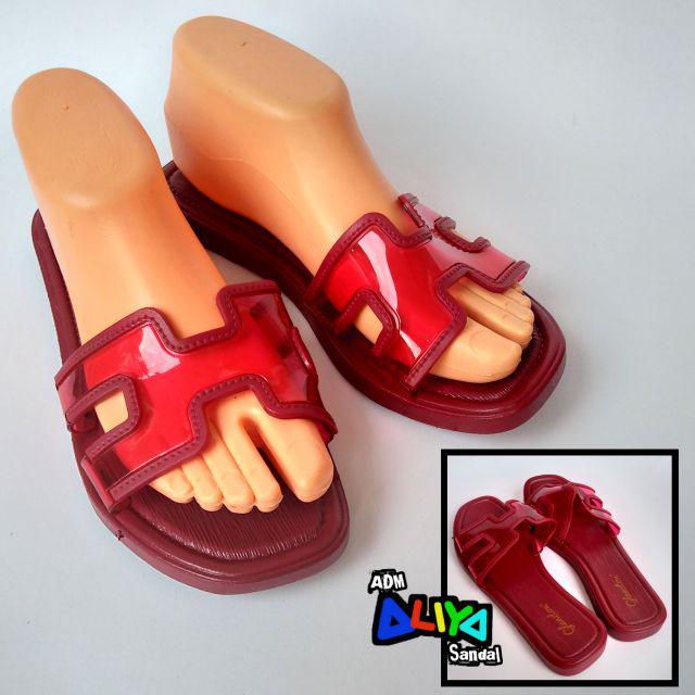 Sandal Slop Dewasa Humble Glass - Glanzton-Maroon