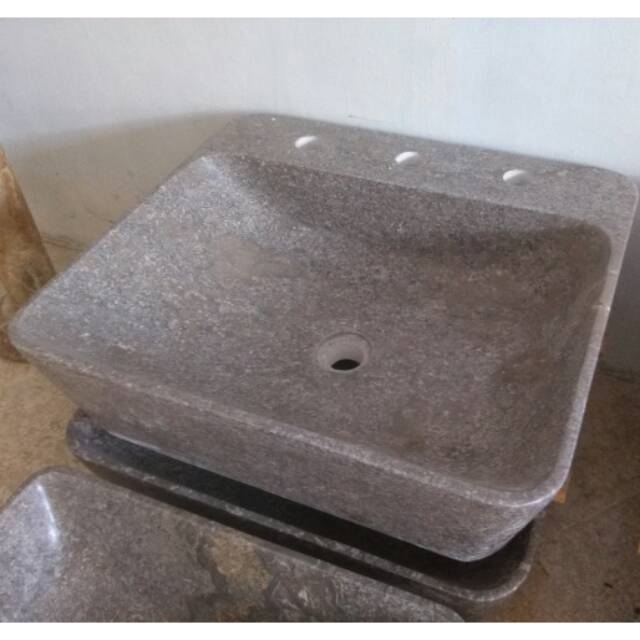 Wastafel Tempel Dinding Wastafel Batu Andesit