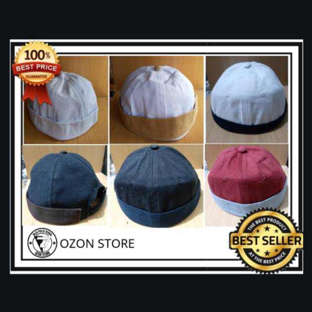 Peci beanie Topi miki hat polos hijrah