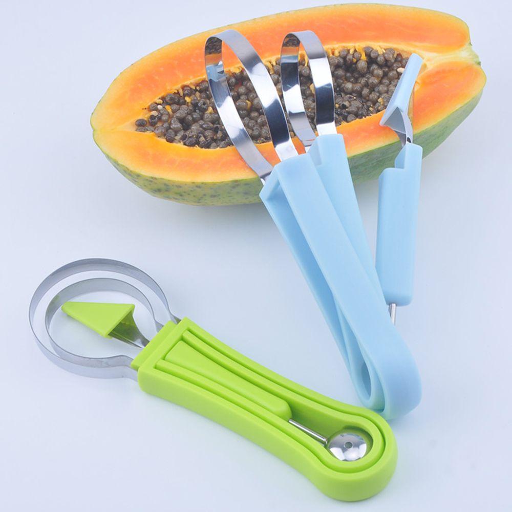 Sendok Baller Melon 4in1 Nanas 4in1 Double-End Watermelon Cutter Separator Alat Ukir