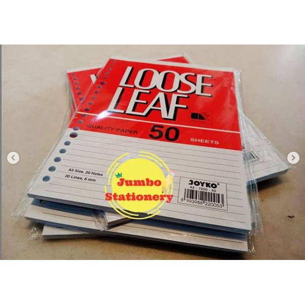 Refill Loose Leaf Joyko A5 50 Lembar