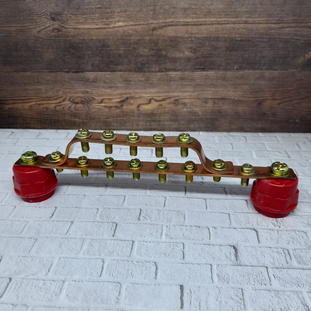 Busbar Nol Klem + Isolator Merah DV