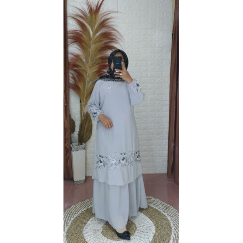 Gamis bordir Malaysia