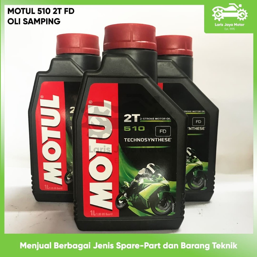 OLI SAMPING MOTUL 510 2T 1 LITER FD OLI 2 TAK JAMIN 100 % ORIGINAL ASLI MOTUL OLI MOTOR 2 TAK OLI OR