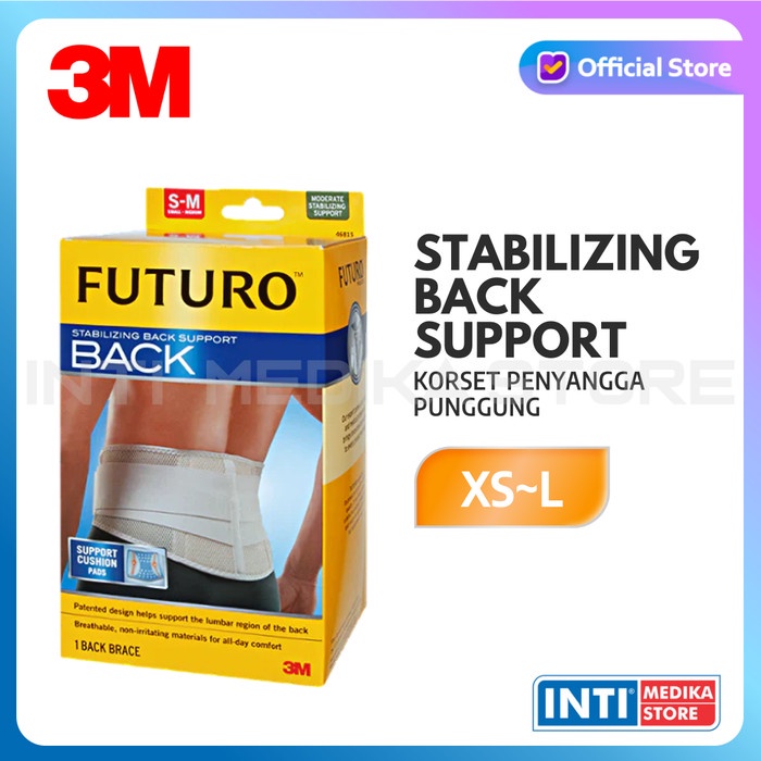 3M - Futuro Stabilizing Back Support Korset Penyangga Punggung #98