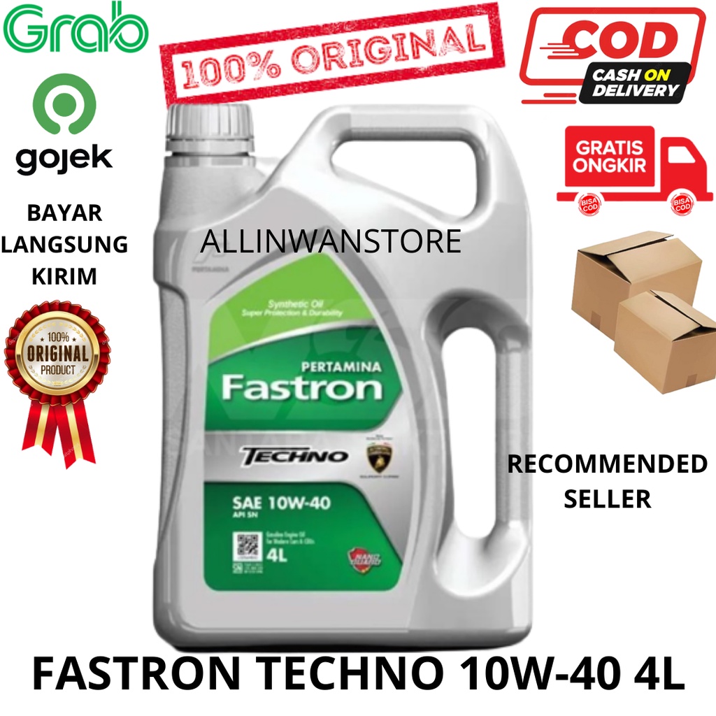 OLI Fastron Techno SAE 10W-40 API SN isi 4 liter 100% ASLI