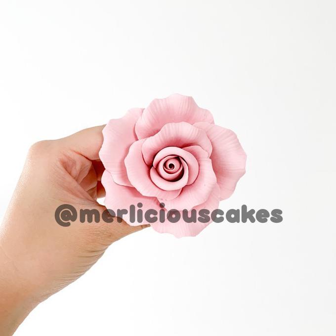 

Diskon Rose Mawar Pink Bunga Gumpaste Flower Cake Kue Topper Promo Awal tahun