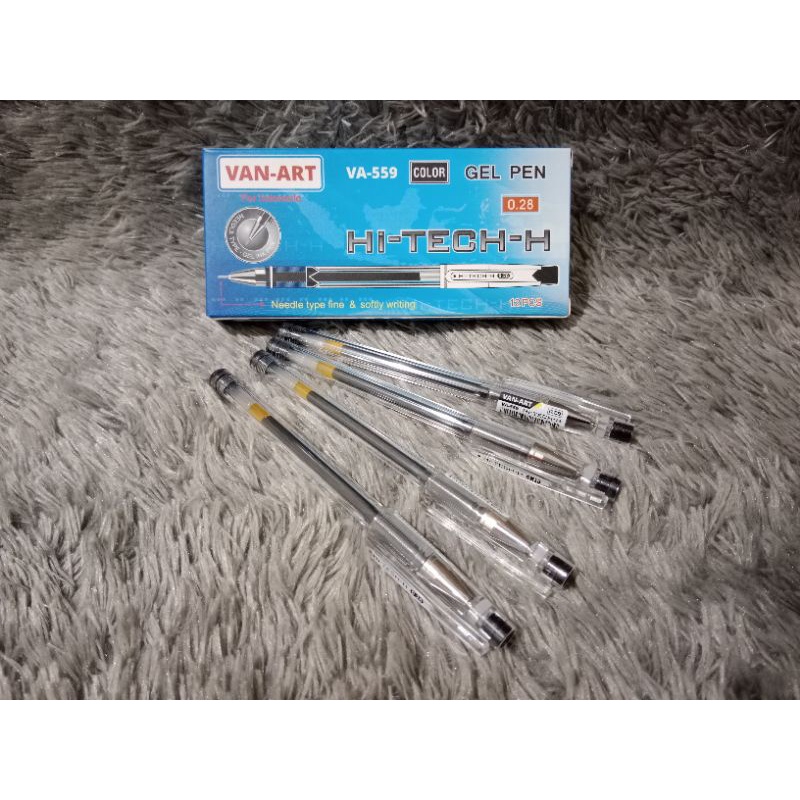 

Bolpoin Hi tech HITAM V-559 Gel PEN 0.28 Pulpen Ecer
