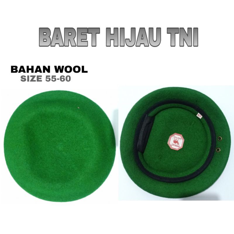 Baret hijau Tni / Baret armed tni / baret pm Tni / baret camel