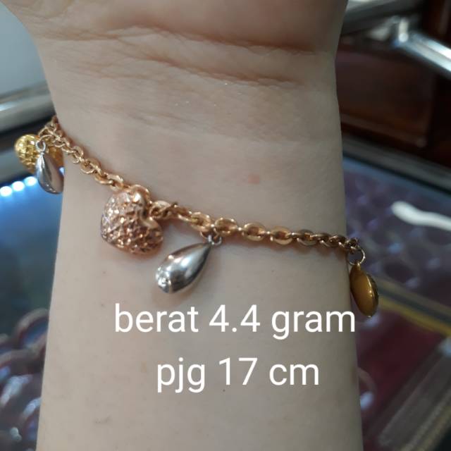 Gelang Emas Muda Berat 4 4 Gram Gelang Kece Asyik Tampil Cantik Indonesia